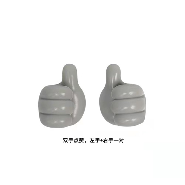 创意大拇指挂钩免打孔粘胶挂钩浴室厨房卧室多功能固定器无痕挂钩